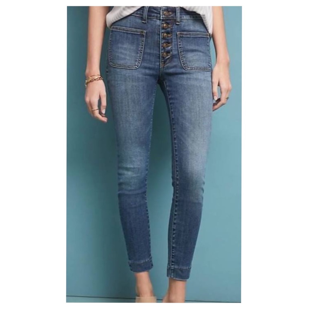 Pilcro And The Letterpress By Anthropologie Hi-Rise Denim Leggings Size 29
